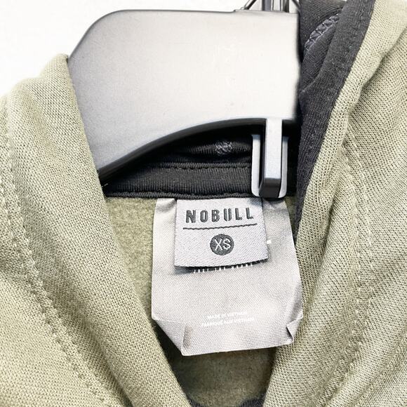 NoBull Women's Army Green Fleece Drawstring Training Pullover Hoodie Size XS - Picture 5 of 6